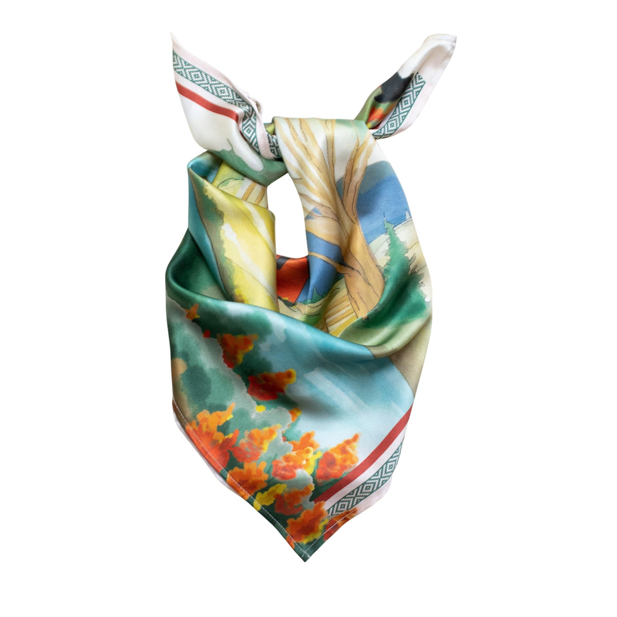 Agrarian Sheep Silk Scarf Squarelet
