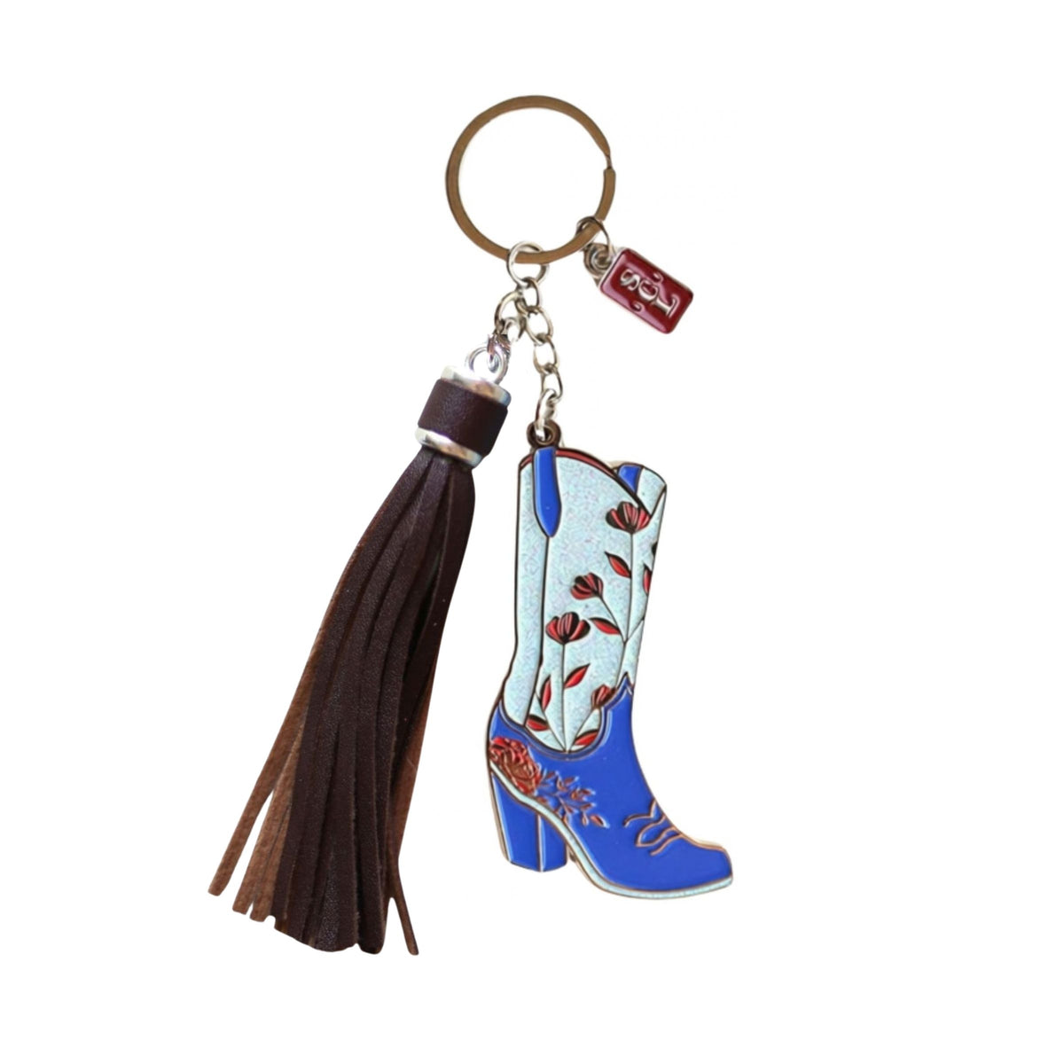 Americana Cowgirl Boots Keychain or Bag Charm