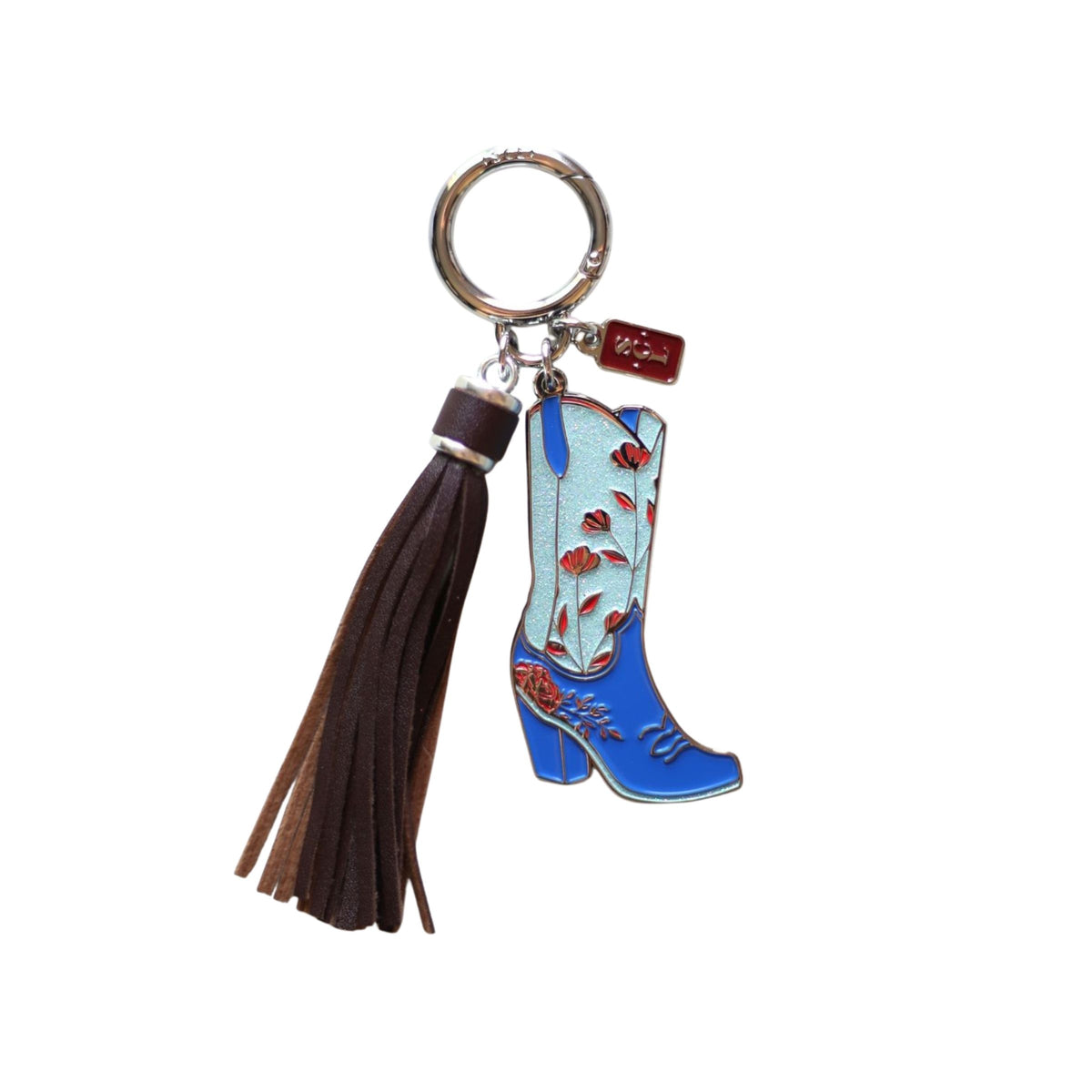 Americana Cowgirl Boots Keychain or Bag Charm