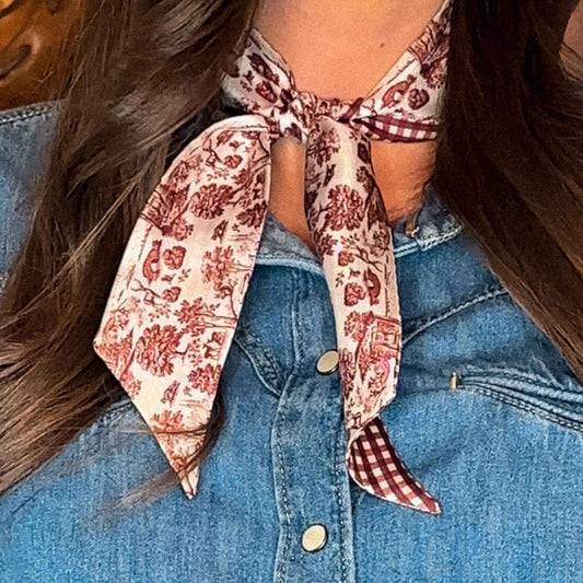 Burgundy Forest Toile Lil Twilly