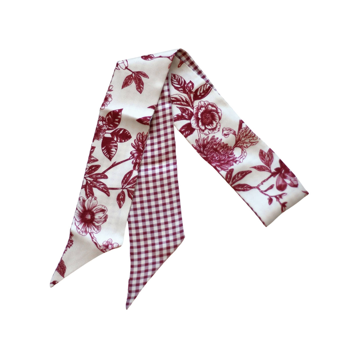 Crimson Floral Gingham Lil Twilly