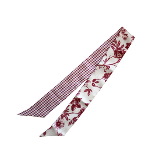 Crimson Floral Gingham Lil Twilly