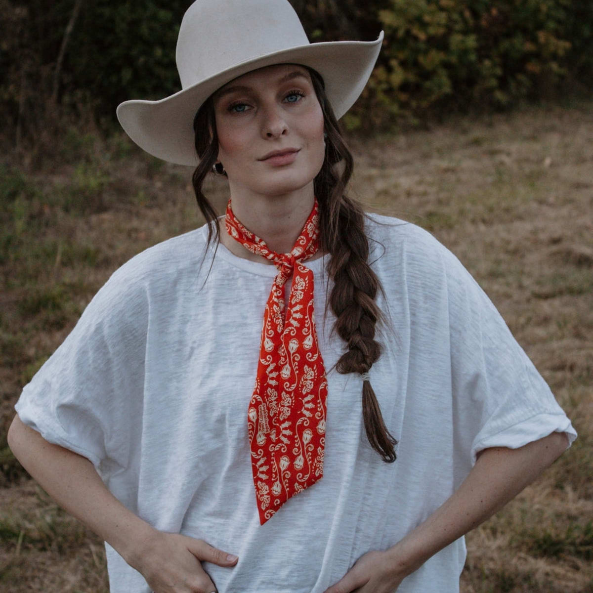 Essential Paisley Silk Twilly