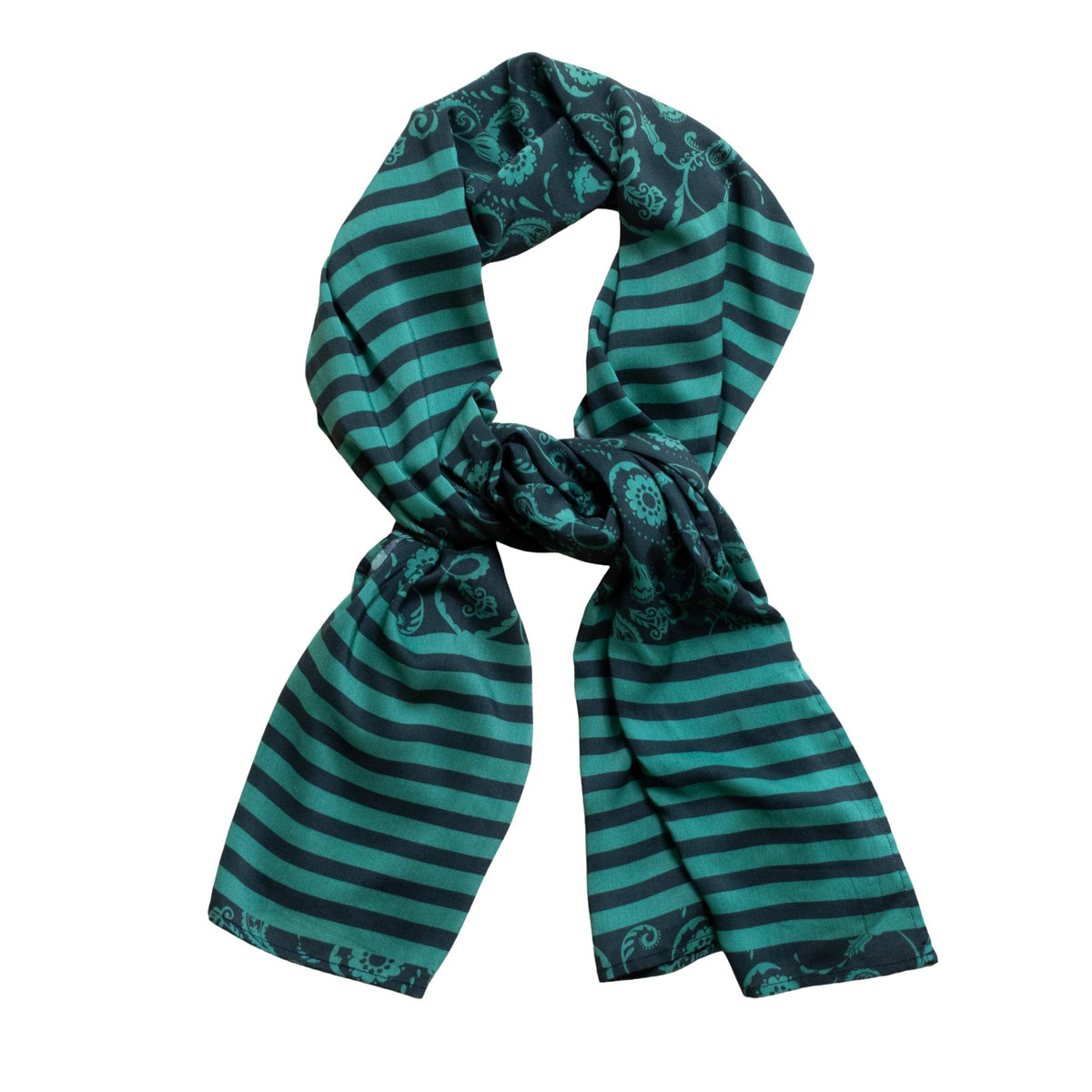 Evergreen Paisley Viscose Stole Scarf