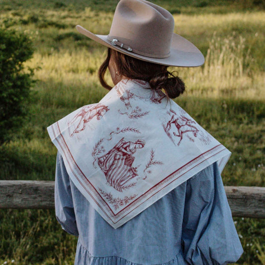 Ladies of 1776 Bandana Scarf – Dusty Rose Red