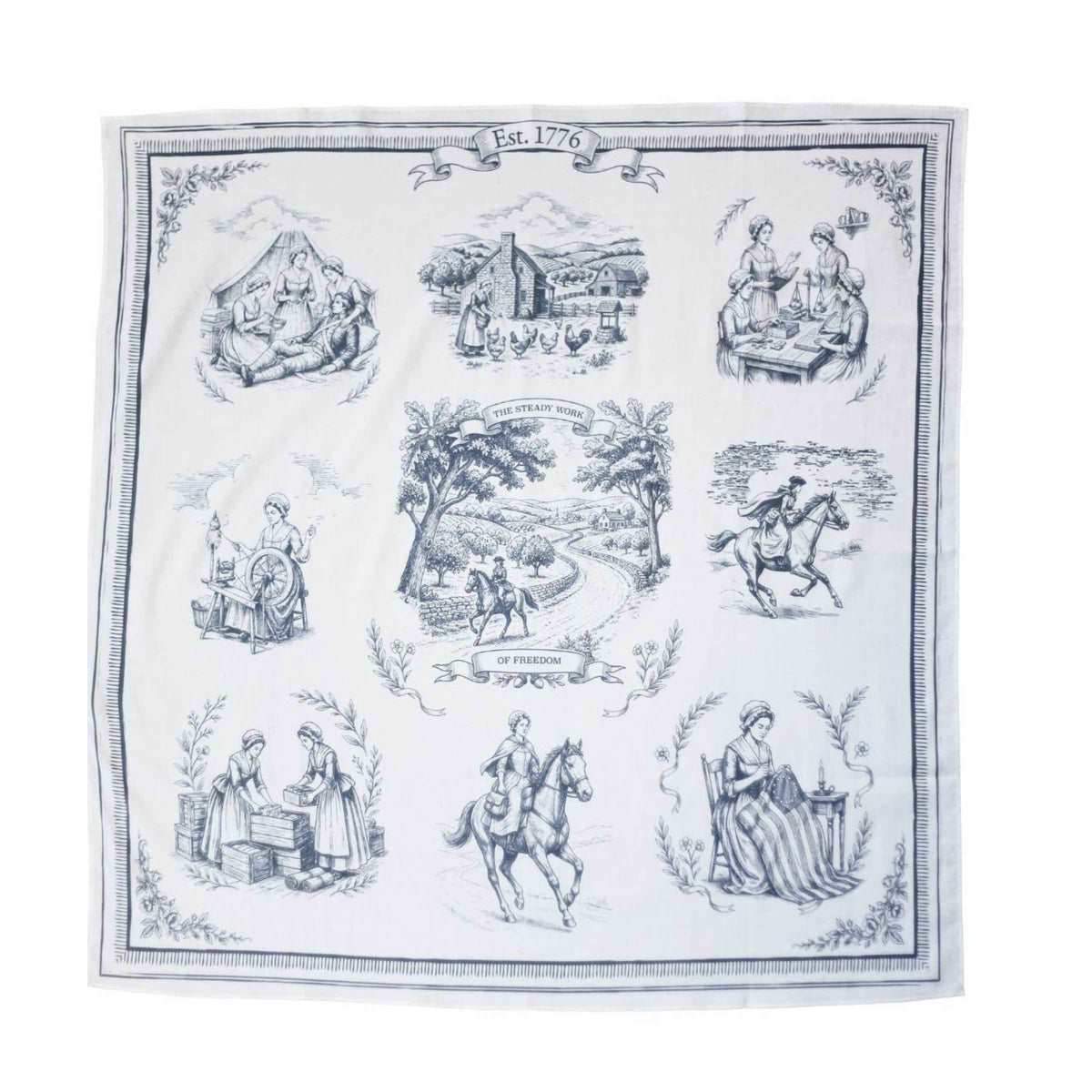 Ladies of 1776 Bandana Scarf – Slate Gray