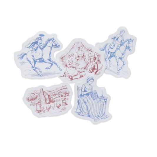 Ladies of 1776 Stickers – Historic Patriotic Women