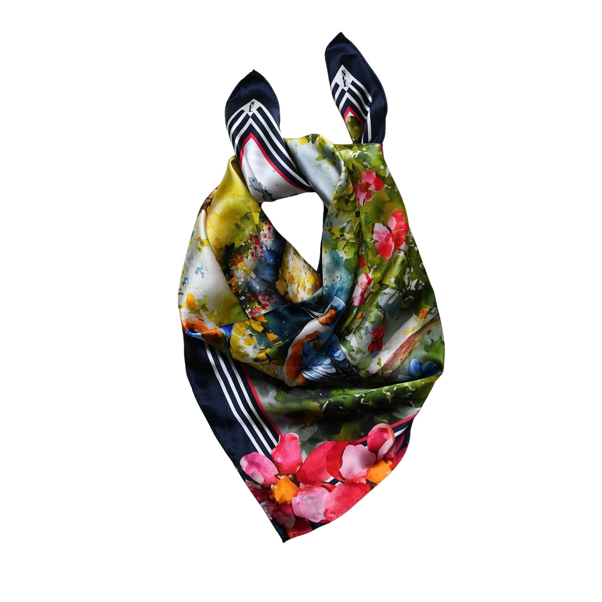 Mockingbird Serenade Silk Scarf Squarelet