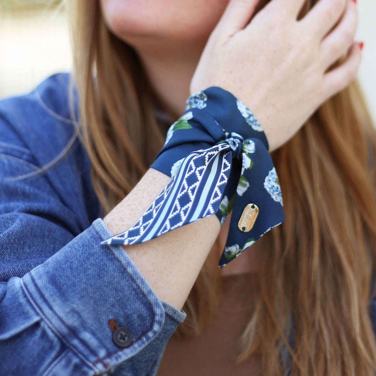 Navy Aztec Floral Lil Twilly