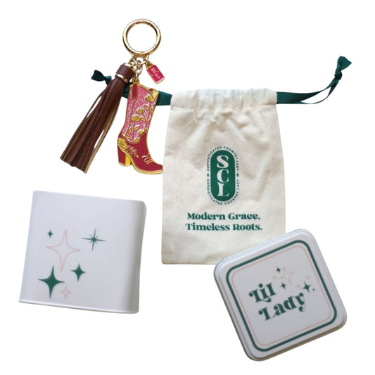 Rodeo Glam Boot Bag Charm in Collectible Tin