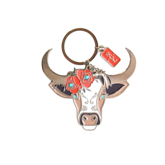 Rodeo Rosie Cow Keychain or Bag Charm