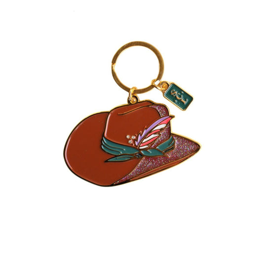 Rodeo Sparkle Cowgirl Hat Keychain or Bag Charm