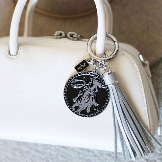 Ropin Ruby Cowgirl Keychain or Bag Charm