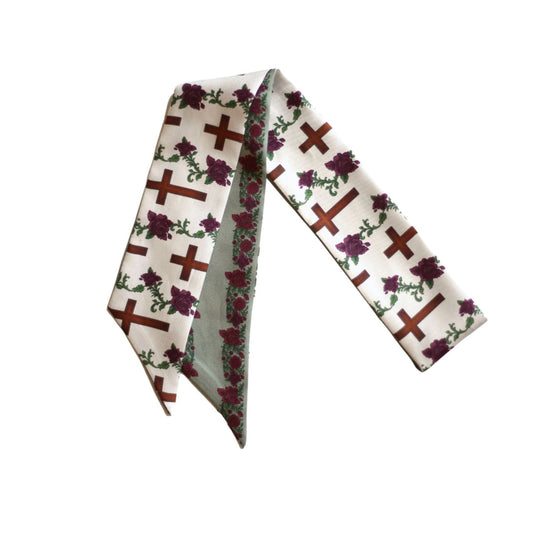 Rosewood Floral Cross Lil Twilly