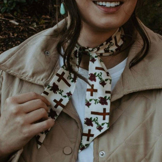 Rosewood Floral Cross Lil Twilly