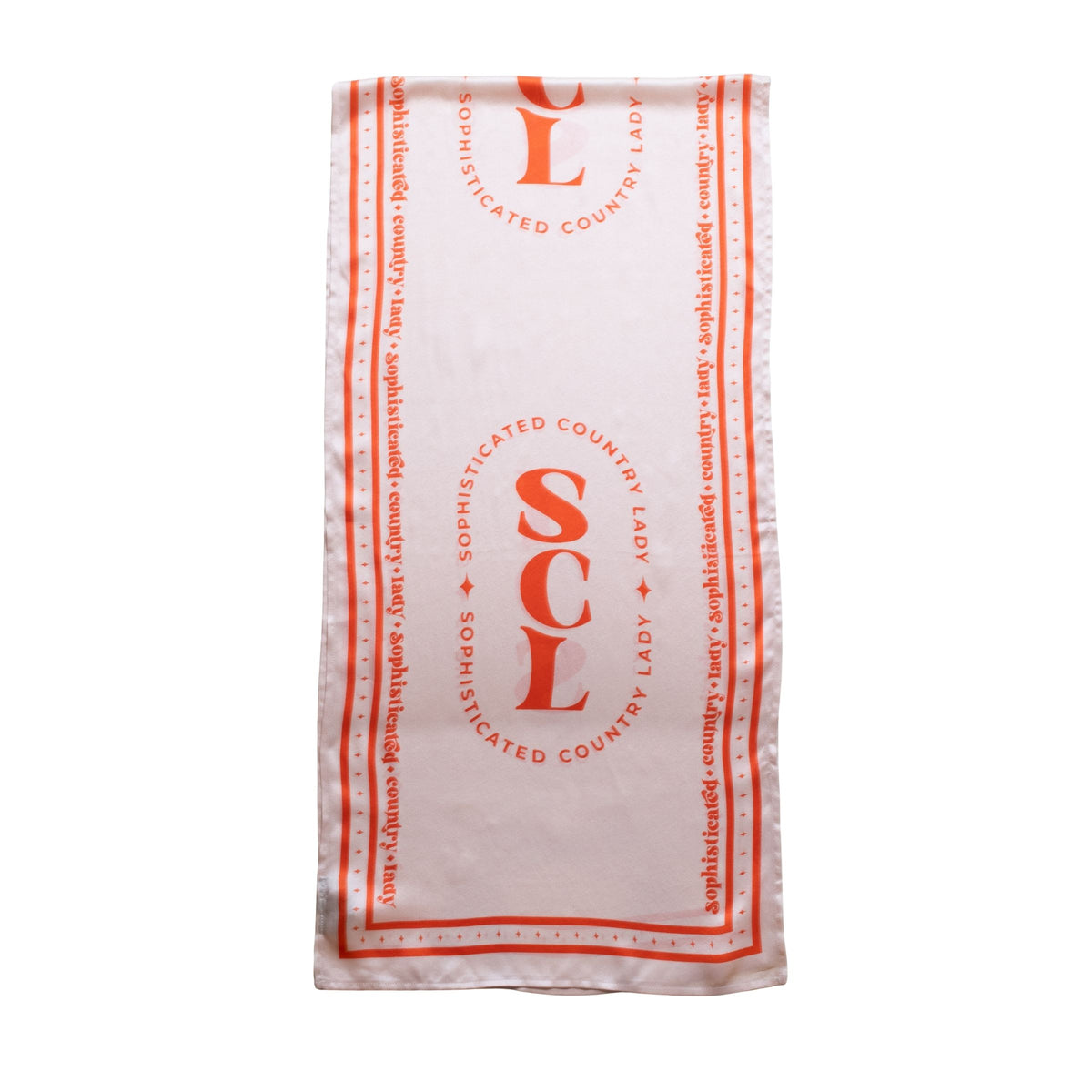 SCL Logo Long Silk Scarf