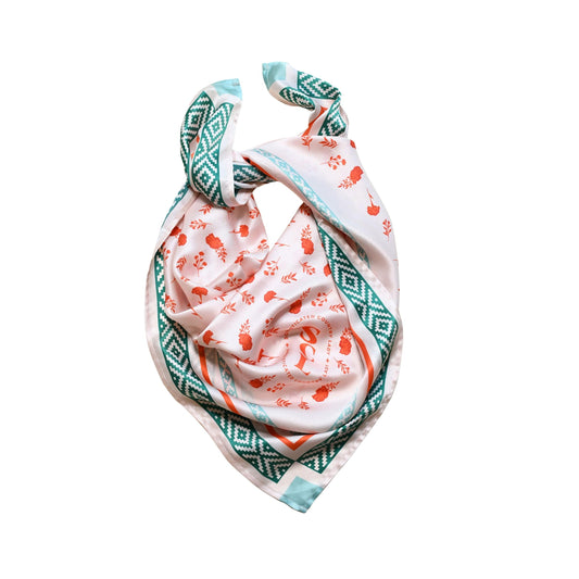 Southwest Ditsy Square Silk Scarf