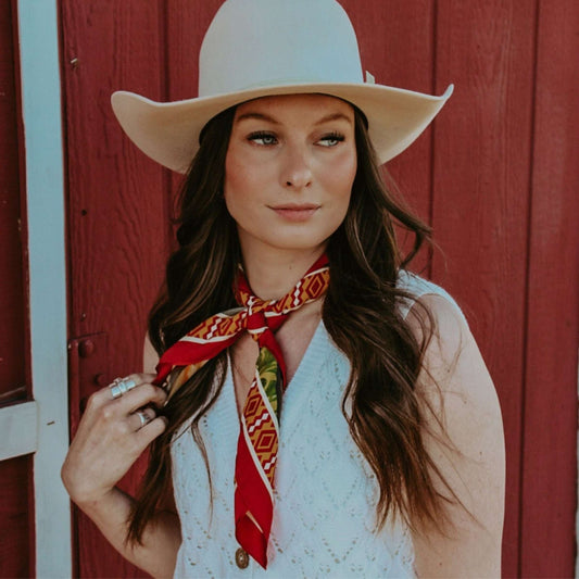 Tranquil Pastures Silk Scarf Squarelet